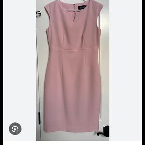 Kasper Blush Pink Midi Sheath Dress